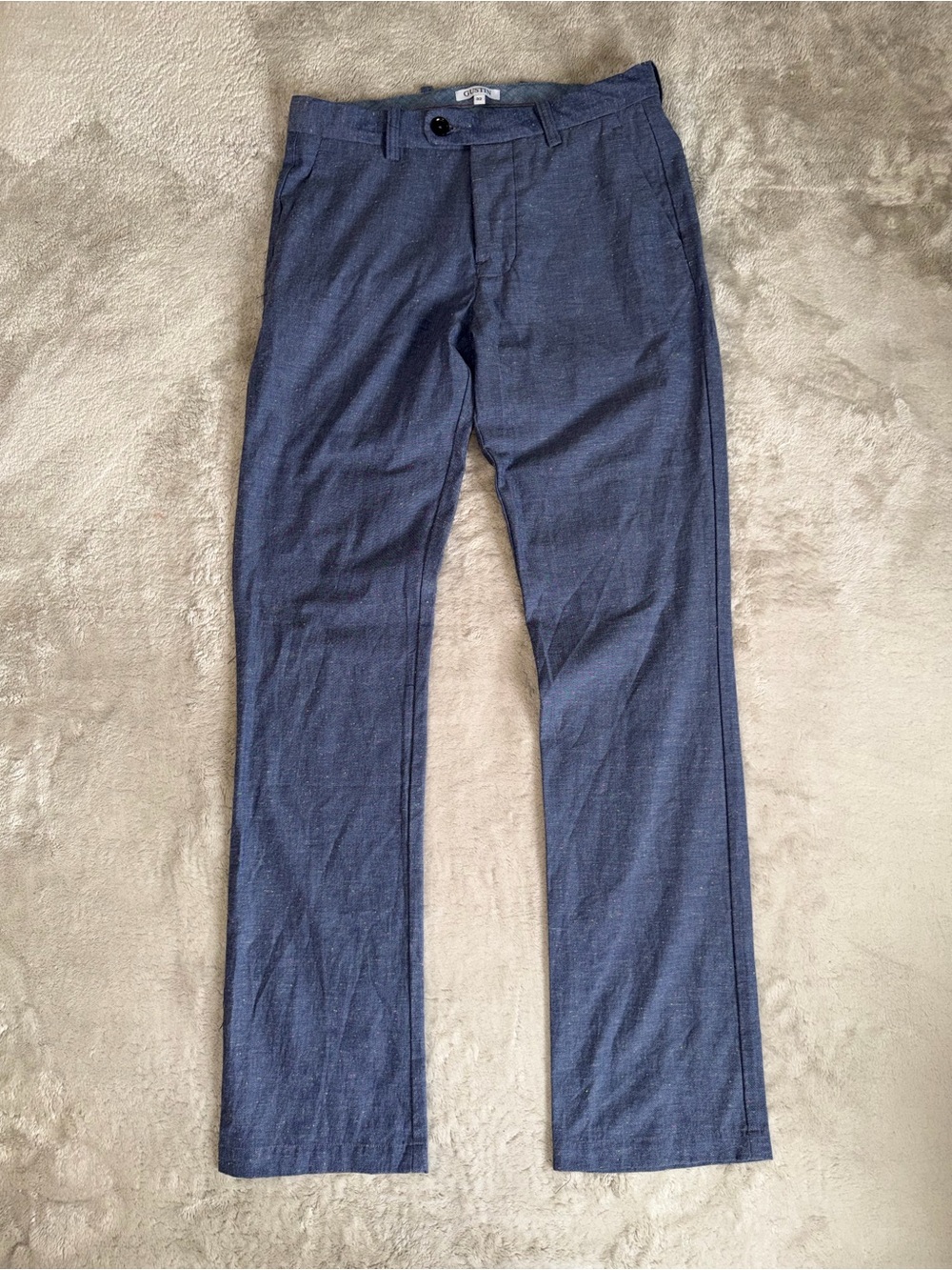 GUSTIN #239 Rainbow Nep Chino Pants Men’s Size 32x34 Straight Fit In Blue